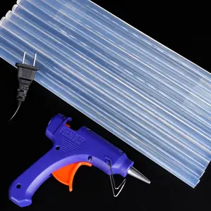 10pcs 11mm Hot Melt Glue Sticks Adhesive, Translucent Strong Viscosity Rods for Glue Gun, Home DIY & Industrial Repair Supplies