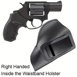Right Hand Concealed Carrying PU Leather IWB Revolver Holster Leather Belt Leather Case