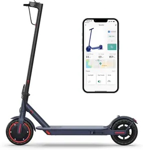 MAXSHOT Electric Scooter for Adults, 8.5" Tires, 19Mph, 350W Motor, 21 Miles Range, Folding E-Scooter with Dual Suspension,APP