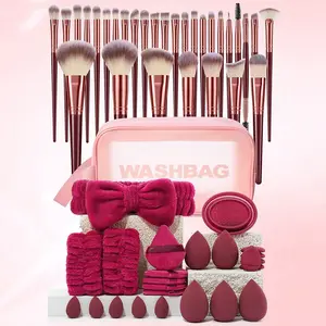 1PCS Multi-Functional Zipper Toiletry And Cosmetic Bag Waterproof+30pcs Makeup Brush Sets+24PCS Makeup Tools Set Beauty Kit Beauty Kit Powder