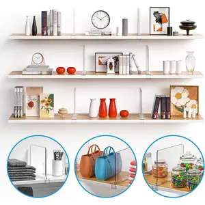 High Transparency Acrylic Storage Cabinet Divider, Multi-Layer Organizer for Closets & Drawers, Durable Plastic Partition Board