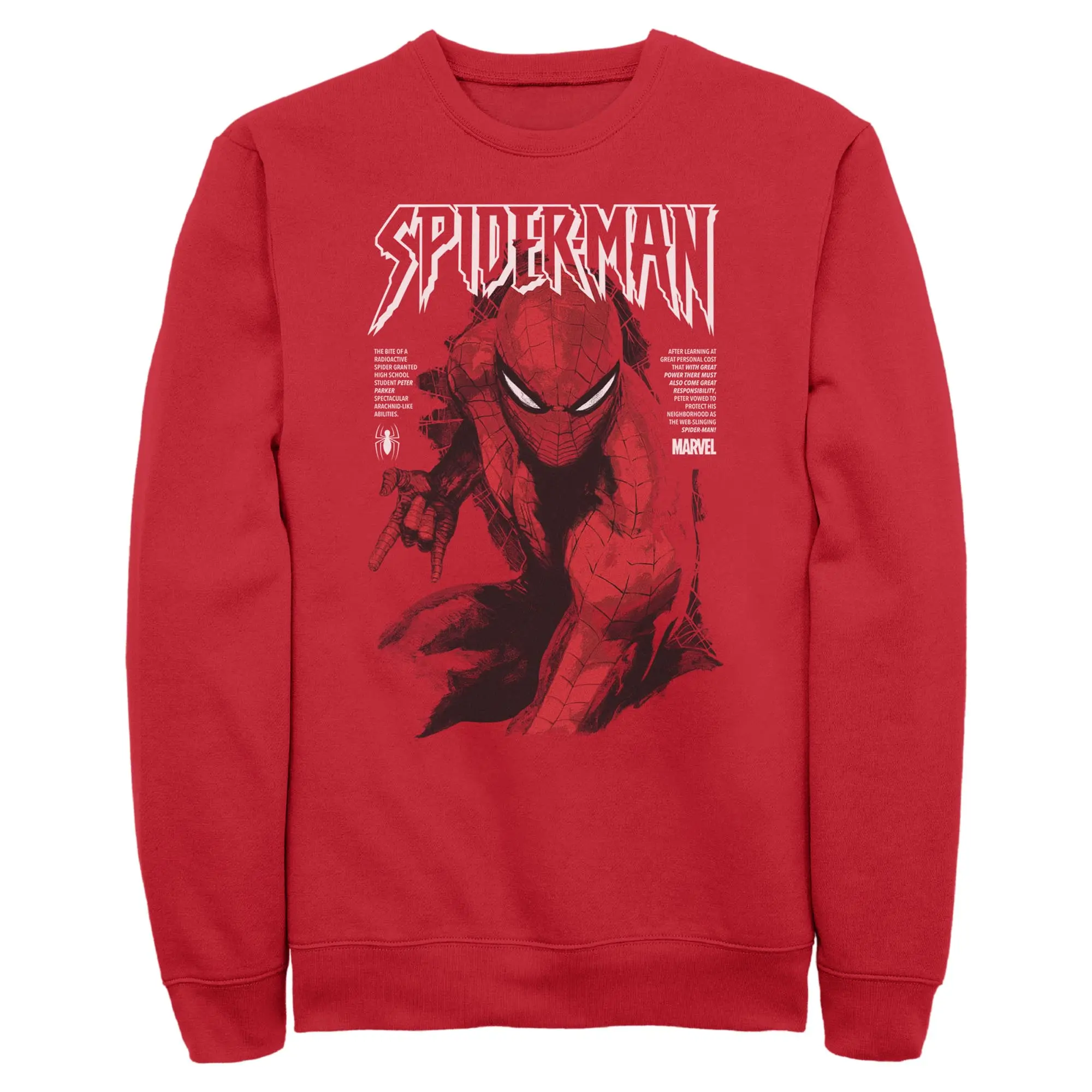 Men's Marvel Spider-Man Classic Painting Sweatshirt, Menswear Apparel