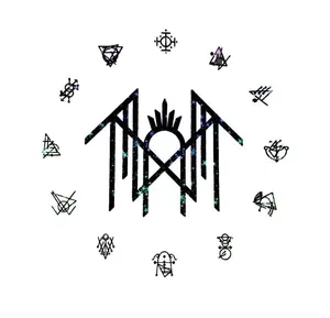 Sleep Token Glitter Runes Sticker Vinyl Decal