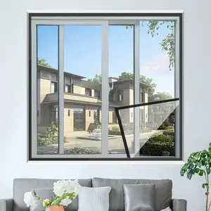 Transparent Dual-Sided Mosquitera, No-Drill Window & Door Screen, Self-Adhesive & Tool-Free, Washable Nano Mesh, Non-Toxic Home Essential