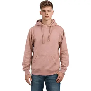 Vintage Fleece Unisex Hoodie - Pullover Hooded Washed Sweatshirt for Men and Women Style 617 Print Ready Blanks Cozy Casual Streetwear