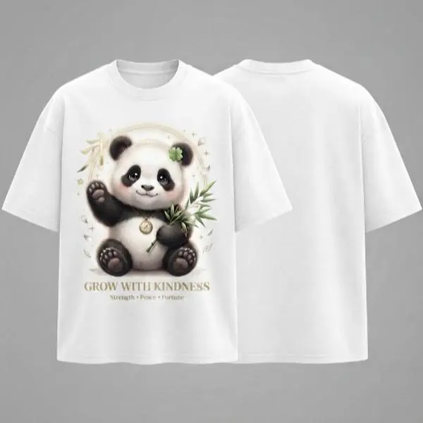Comfort Panda of Fortune – Premium Oversized Tee