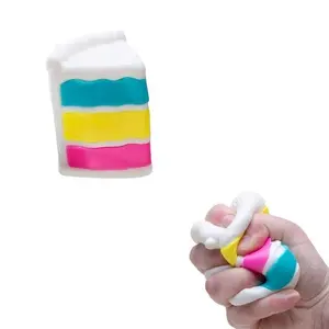 Non-Food Stress Relief Toy Squeeze Fun Two Styles Pizza Cake Mini Gift Box Sensory Plaything Ideal for Relaxing Moments