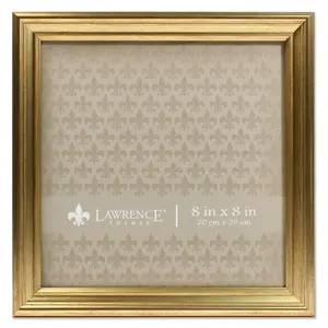 LawrenceFrames 536288 8 x 8 in. Sutter Burnished Picture Frame, Gold