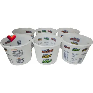 Caster'S Set of 6 Measuring & Mixing Buckets