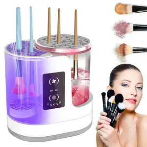 3 IN 1 Electric Makeup Brush Cleaner, Automatic Makeup Brush Cleaner with Makeup Brush Dryer, Portable USB Deep Cleaning for All Size Beauty Makeup Brush Set,Blush Brush,Sponges
