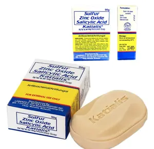 KATIALIS SOAP Sulfur Zinc Oxide Salicylic Acid Anti Fungal Anti Bacterial Soap 90 grams