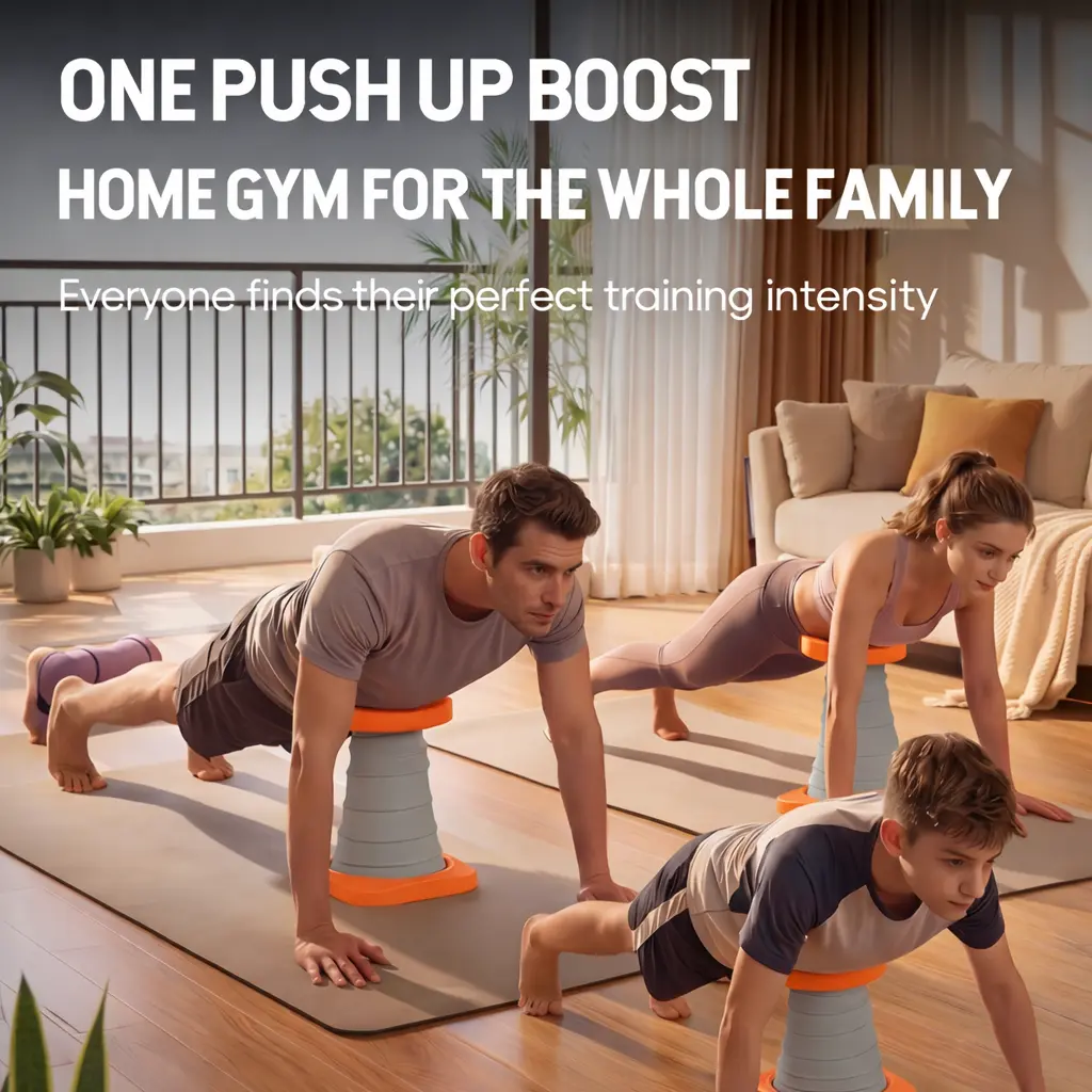 Push Up Trainer for Beginners, Push Up Assist Device with Waist & Core Support, Body Weight Load Reducer, At Home Strength Training Equipment for Chest & Upper Body