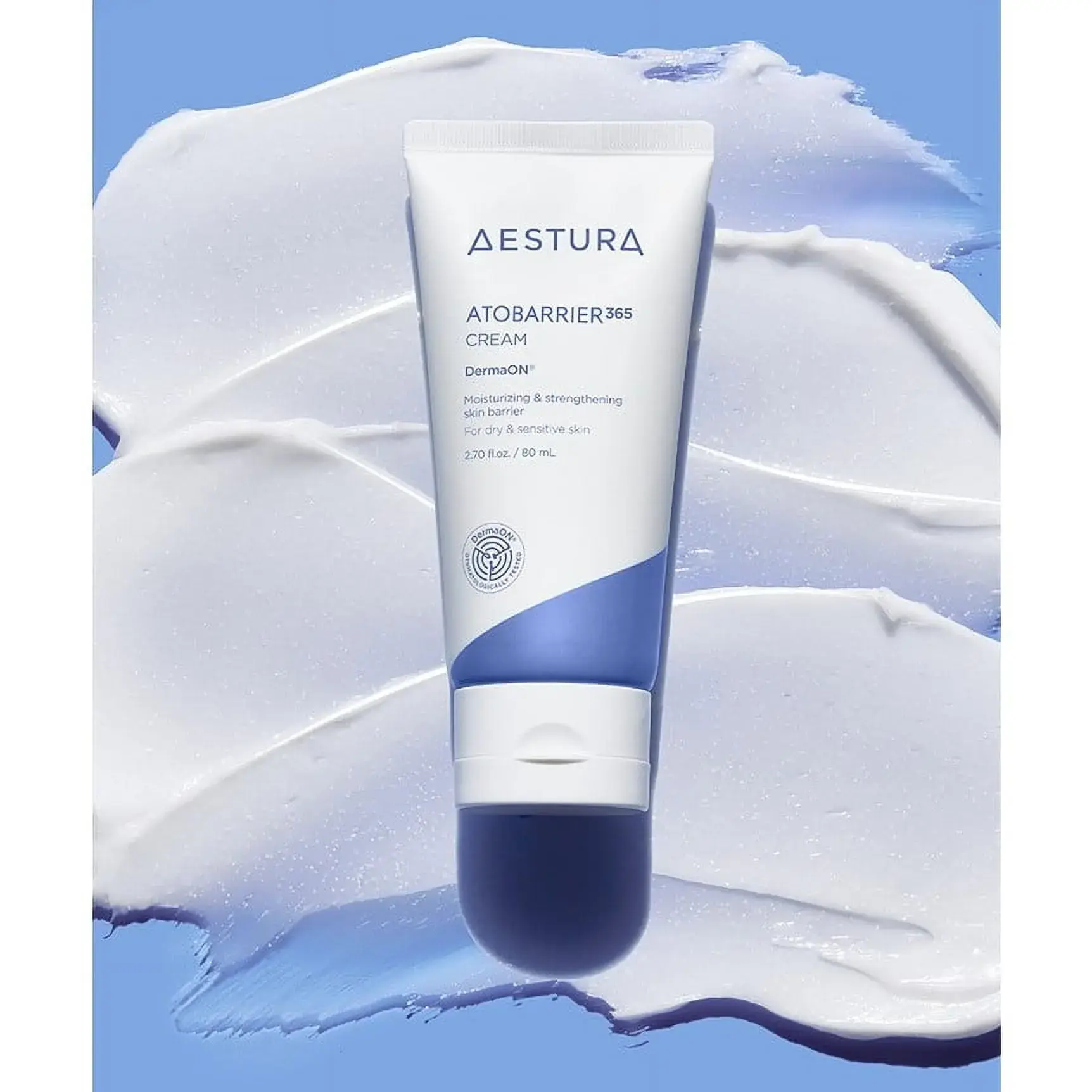 AESTURA Atobarrier365 Cream, 80ml Daily Facial Moisturizer for Dry, Sensitized Skin Moisturizing Sensitive Repair Hydrate Moisture Hydrating