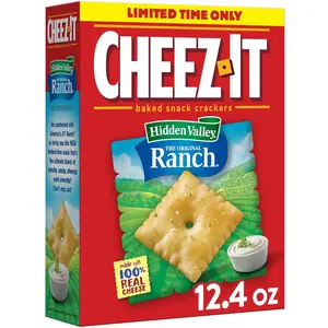 Cheez-It Cheese Crackers, Baked Snack Crackers, Lunch Snacks, Family Size, Variety Pack (3 Boxes) Milk Nata