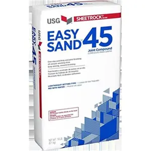 212 MAIN 5 Min Easy Sand Joint Compound Powder, 3 lbs Bag, USG 384024, Lightweight Mix with Vinyl Binder, Interior-Exterior Use for Gypsum Panels (Powder Form)