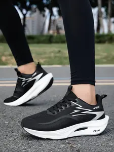 Women's Ultra-Light Professional Marathon Running Shoes, Carbon Board Shock Absorption, Breathable Low-Top Design, Tpr Sole for All Seasons, Workout Sneakers