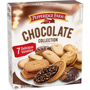 Chocolate Cookie Collection Assorted Varieties Crispy and Crunchy Texture Mixed Chocolate Flavors Snack Box for Sharing and Gifting 7 Varieties 13oz Box