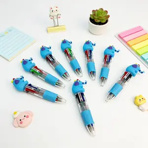20/30pcs Creative and Lovely Elephant - shaped Theme Retractable Four - color Pen. Press - type Gel Pen in the Elephant Series for Campus Design. Colors Randomly Assigned