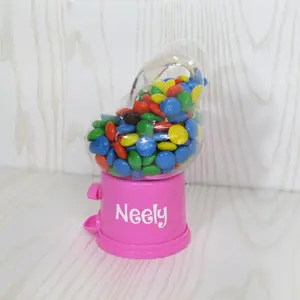 Personalized Candy Gumball Machine Easter Gift for Kids - Custom Gift with Name - Easter Egg Basket Gift