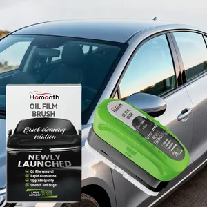 120ml+ Brush Car Oil Film Cleaner Brush Cleaning + Water Repellent in One, Powerful Stain Removal Without Leaving Any Trace, Decomposes Shellac and Oil Stains, Car Windshield Cleaner