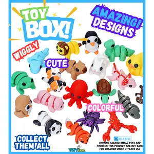 ON SALE BULK! Pets Desk Toys Stuffers Pets ZooPals Articulated Animals Mothers Day Gift! Surprise Egg Toy – Fun, Unique, Fidget & Stress Relief! Great for Teachers' Desk Pets, Student Prizes, Party Favors & Gifts – ZooPals Collectible Series! Wiggle