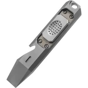 A41 Compact 4.1 inches TC4 Titanium Pry Bar Multi-Tool EDC Prybar with Bottle opener, Stress Relief Fidget Slider Crowbar