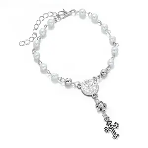 Alloy Cross Car Pendant, Rearview Mirror Hanging Charm, Aesthetic Car Decor Accessory