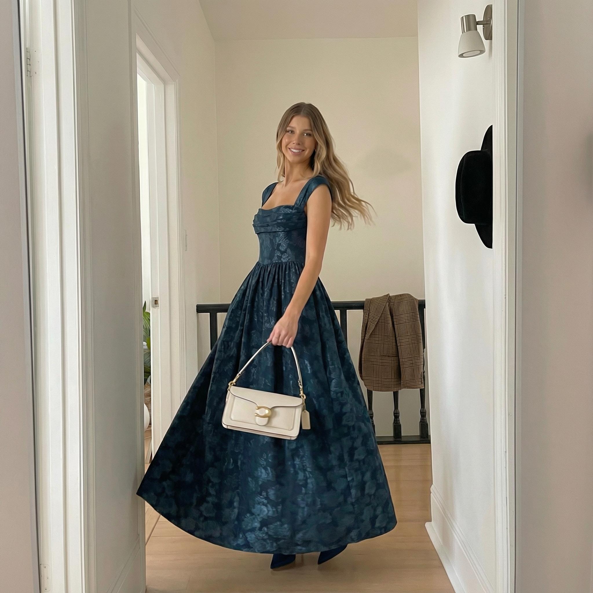 Azazie Hazel Cowl Neck Corset Ruched A-line Romantic Date Party Occasion Fil Coupé Dress Azazie Hazel Cowl Neck Corset Ruched A-line Romantic Date Party Occasion Fil Coupé Dress