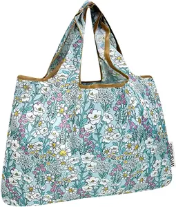 Large Foldable Tote Nylon Reusable Grocery Bags