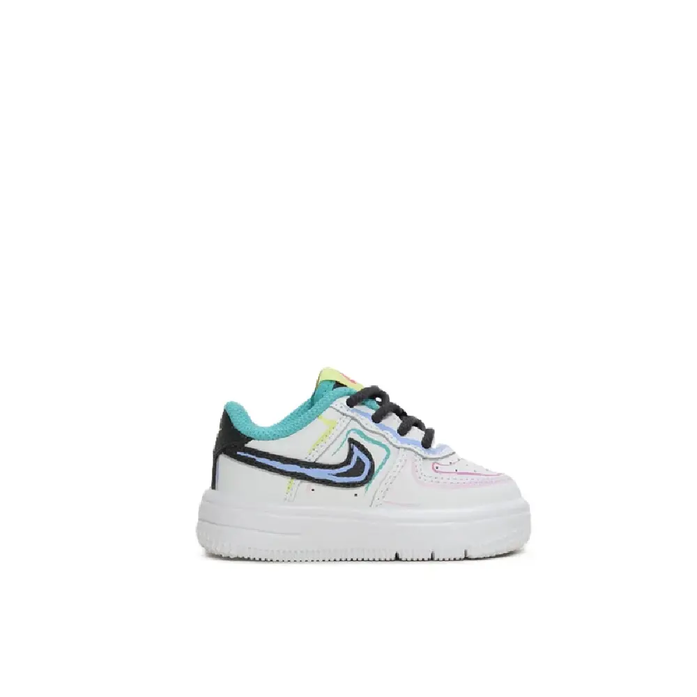 Toddler's Nike Force 1 Low BT Lace White/Anthracite-Hyper Pink (IR1822 100)