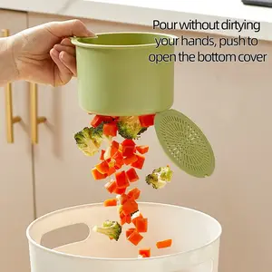 Hangable Kitchen Sink Drainage Strainer, Push-Push Auto Dump Basket, Multi-Functional SinkStrainer Lift Basket for Kitchen Garbage Collector