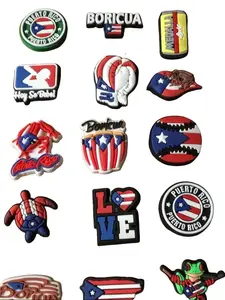 Rubber vinyl Puerto Rican Shoe Charms 15 PCs.
