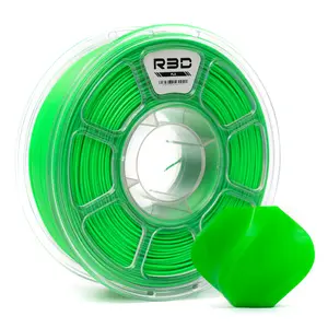 R3D PLA 3D Filament 1.75mm, 0-370 mm/s High-Speed Printing, Dimensional Accuracy +/- 0.02mm, 1KG (2.2lbs) Clear Plastic Spool 3D Printing Filament (Fluorescent)