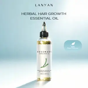 Organics Rosemary Hair Growth Oil Root Revive for Split Ends Dry Scalp with Biotin Essential Oils Strengthening Soothing Moisturizing 4 Fl Oz Liquid Haircare hair growth oil rosemary hair oil hair products