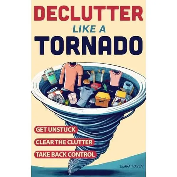 USED Book - Declutter Like a Tornado: The Complete 5-Step System to Get Unstuck, Clear the Clutter Fast, and Take Back Control of Your Space and Your Life (Paperback) - english