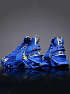 men's fashionable lace up front mesh trainer shoes,  workout sneakers, casual sports shoes, breathable comfortable sports running shoes, male all-match round toe designer athletic shoes for daily wear