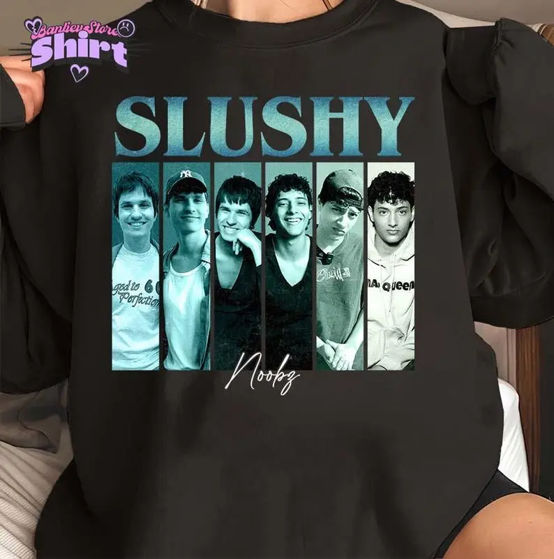 Slushy Noobz Era Tour Unisex T-shirt, Slushy Noobz Merch, Hamzah Fan Gift, 90s Shirt, Pinterest Style Shirt, Martin Merch, Full Color, For Men, For Women, Casual, Classic Fashion, Tee Print, Sweatshirt, Hoodie