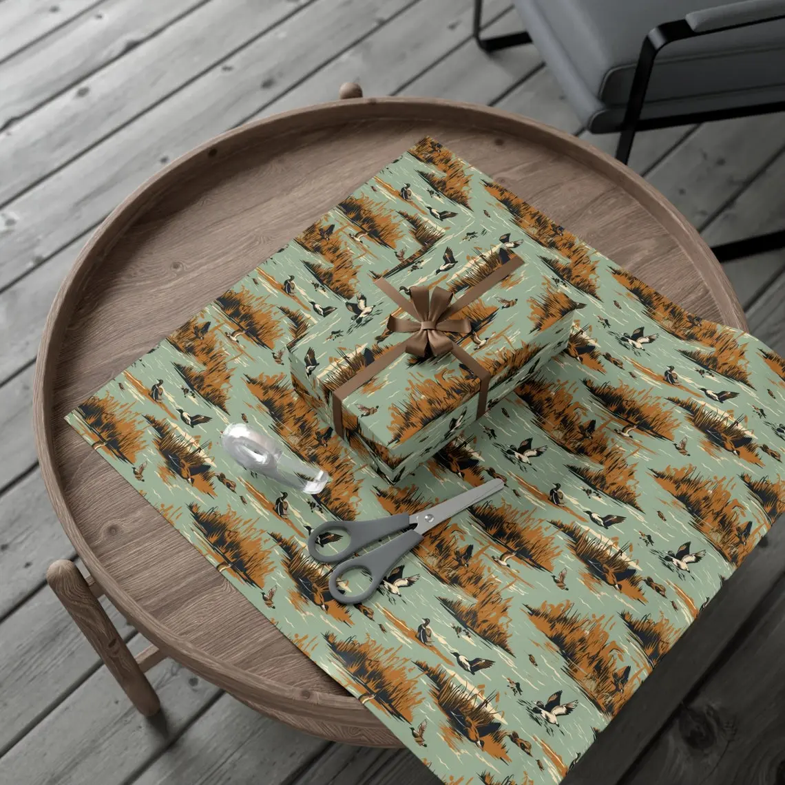 Wrapping Paper Duck Hunting Wrapping Paper Duck Hunt Gift Packaging Unique Gift Wrap