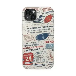 Heated Rivalry Quotes Rubber Smartphone Case, Wireless Cellphone Accessory for iPhone 17, 16, 15, 14, 13, 12, 11, Air, ProMax, Plus