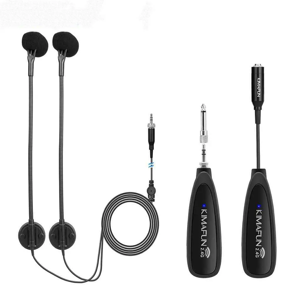 Kimafun KM-CX710 Sistema de Micrófono Inalámbrico Doble para Acordeón
