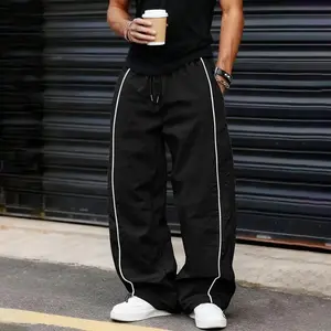 Men's Casual Striped Printed Comfortable Straight-Leg Sports Pants Suitable for Spring and Summer Wear Athleisure Style Bottoms Soft Comfy Sweatpants pantalones para hombre pants for men cargo pants for men