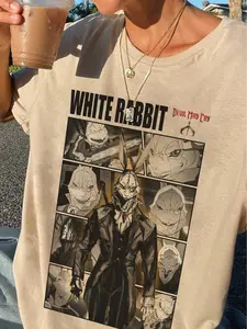 Devil may Cry White Rabbit version 2 anime  character unisex tshirt