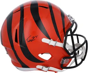 Tee Higgins Cincinnati Bengals Autographed Riddell Speed Replica Helmet - Fanatics Authentic Certified