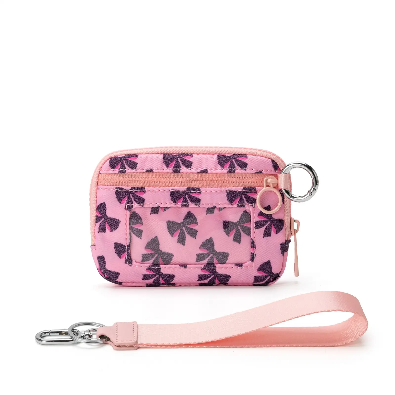 glitter purple bow＆pink strap