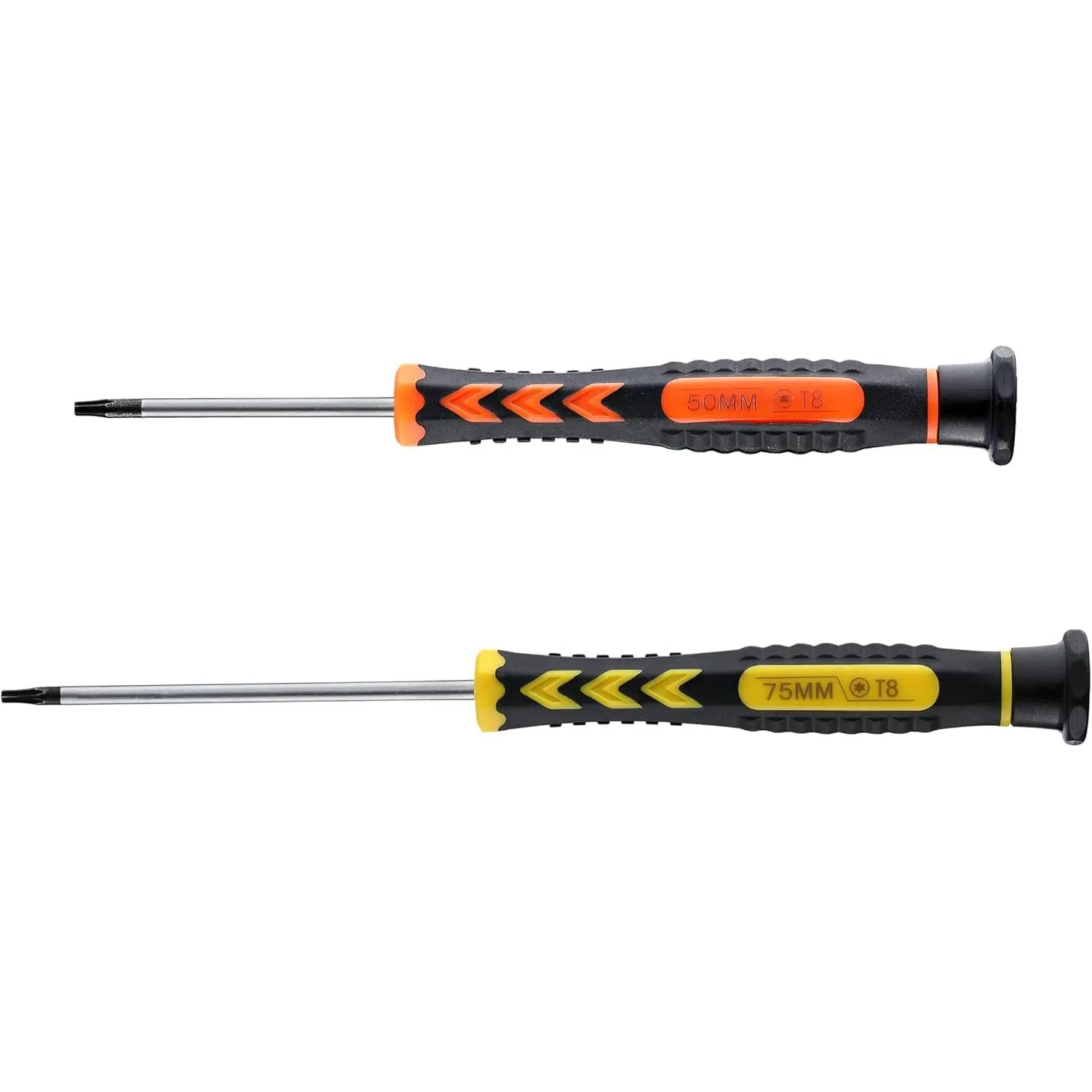 2PCS T8 Torx Screwdriver, HIA TR8 Torx Security Screwdriver for PS3,PS4, Xbox one, Xbox 360 Controllers, Macbook and HDD Repair (50mm+75mm)