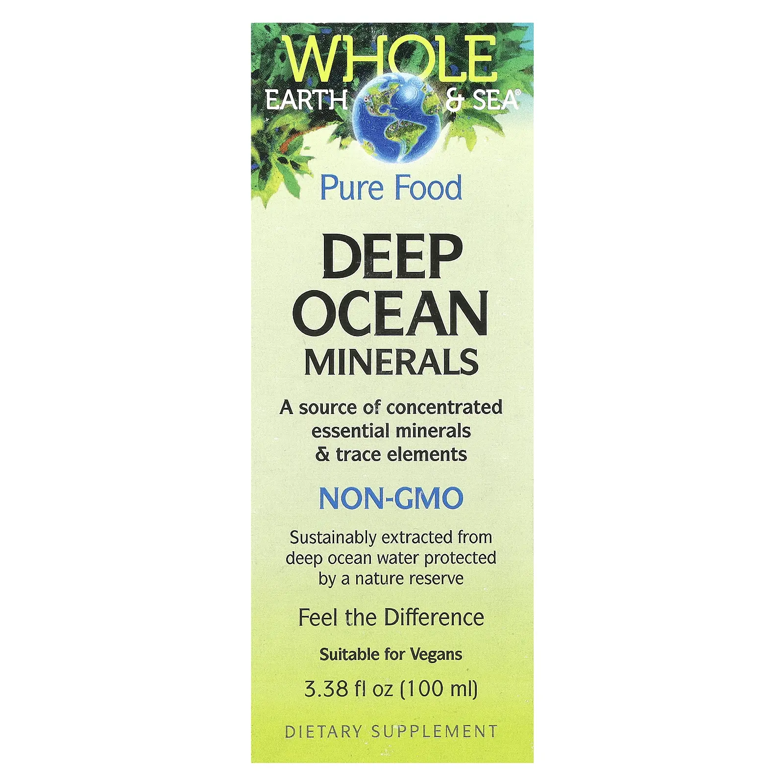 Natural Factors Whole Earth & Sea®, Deep Ocean Minerals, 3.38 fl oz (100 ml)