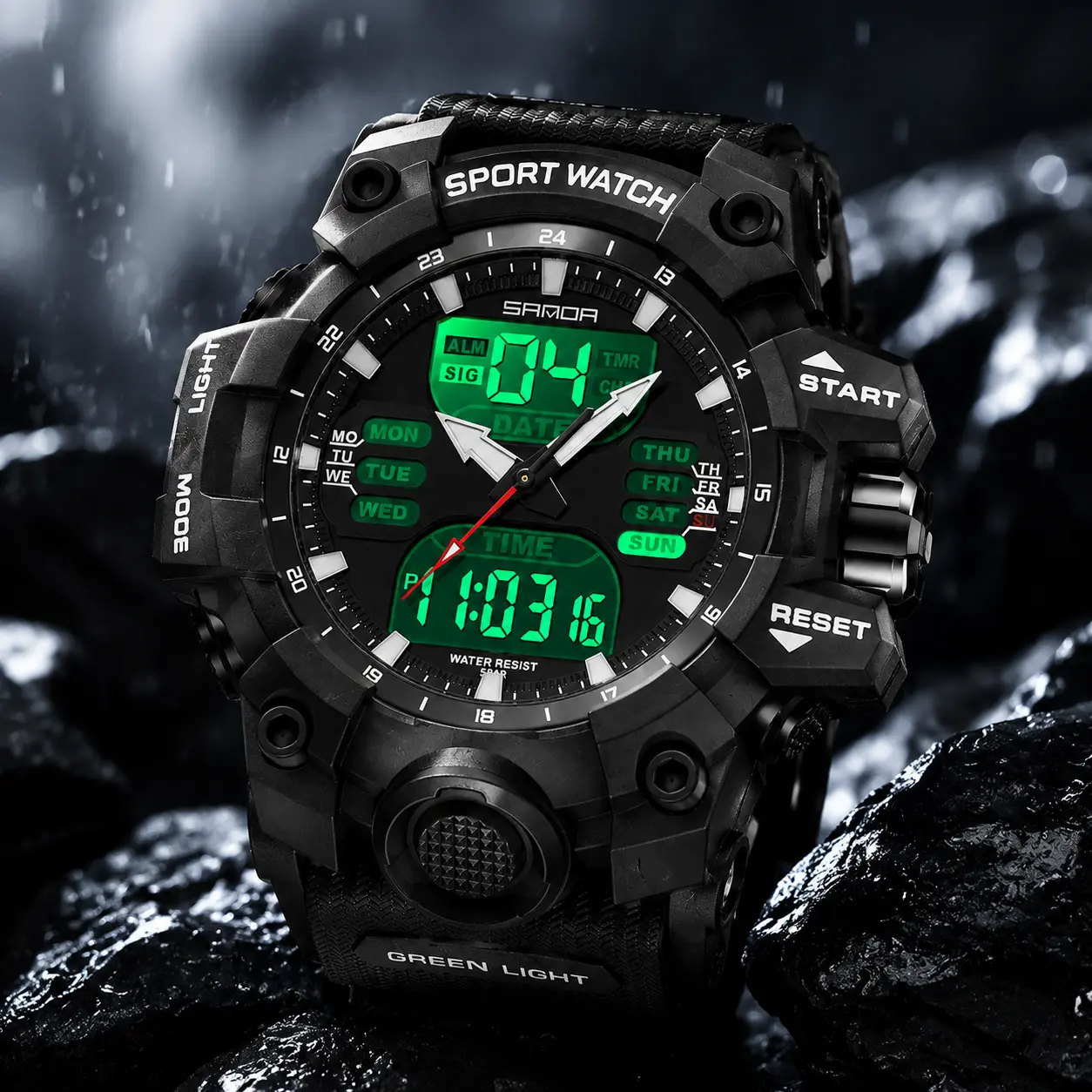 Trendy Dual Time Digital Sports Watch for Teens | Waterproof Luminous Electronic Wristwatch for Boys & Students | Stylish Athletic Outdoor Gear with LED Backlight, Alarm & Stopwatch | Perfect Everyday Fashion Accessory & Practical Gift Idea