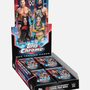 1 PACK - 2026 Topps Chrome WWE Hobby Pack from Hobby Box, Authentic Collectible Sports Trading Cards, Authentic Collectible Cards
