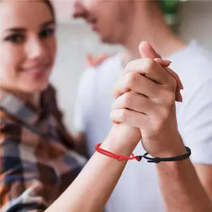 2 Pcs Matching Couple Bracelet for Women and Men Magnetic Friendship Bracelet Gift