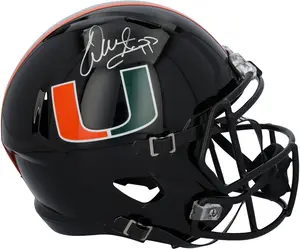 Warren Sapp Miami Hurricanes Autographed Riddell 2024 Black Alternate Speed Replica Helmet - Fanatics Authentic Certified